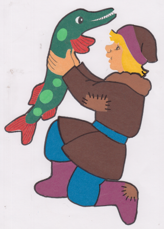 Аппликация по щучьему велению