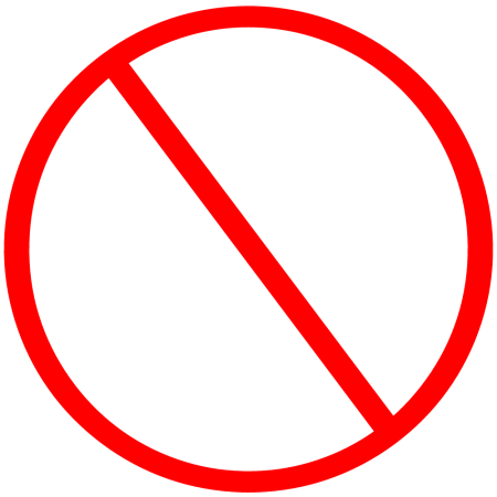 Кружок перечеркнутый