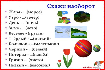Игра скажи наоборот