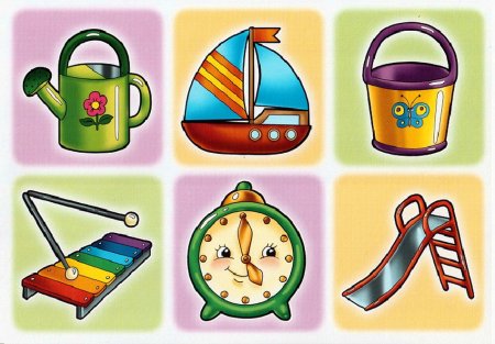 Карточки с предметами для детей