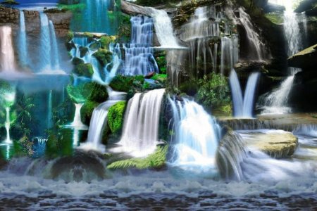 Анимированные водопады