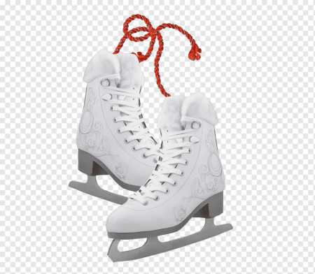 Фигурные коньки белые