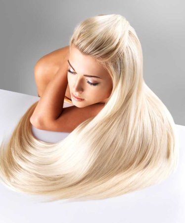 Красивые волосы блондинки