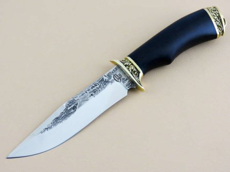 Нож охотник сталь 65х13