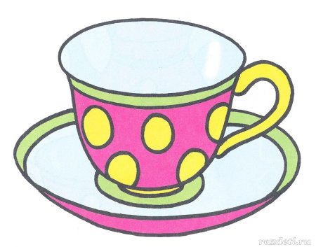 Чашка рисунок для детей