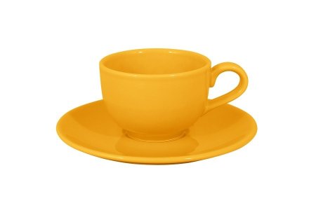 Желтые кружки с блюдцем