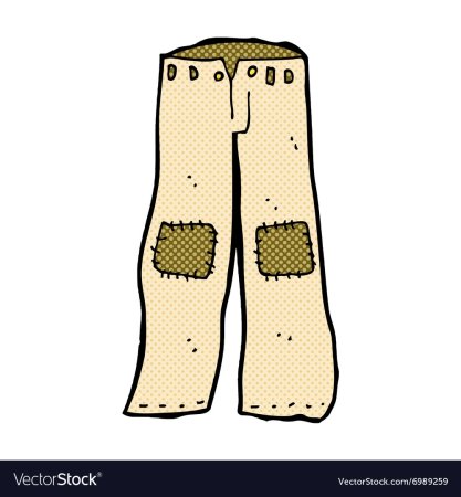 Штаны с заплатками старинные