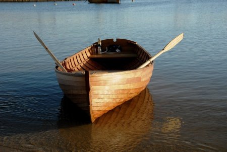 Лодка с веслами