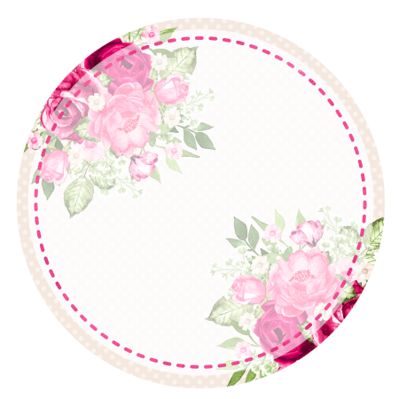 Красивая круглая рамочка