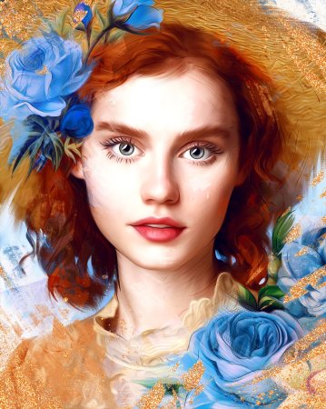 Портрет пожилого человека красками