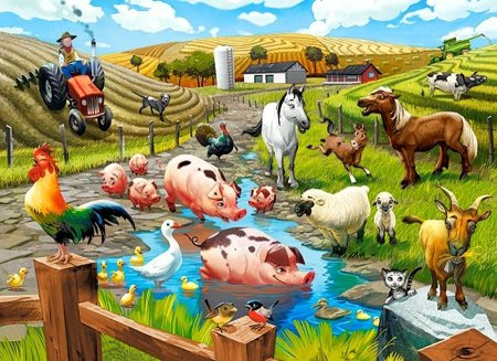 Пазл Castorland ферма, 60 деталей