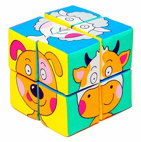 Игрушка кубики "Мякиши" (мама и мылыш) 592
