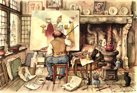 Anton Pieck картины
