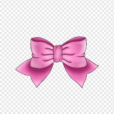 Розовый бантик