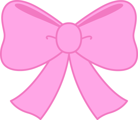 Розовый бантик