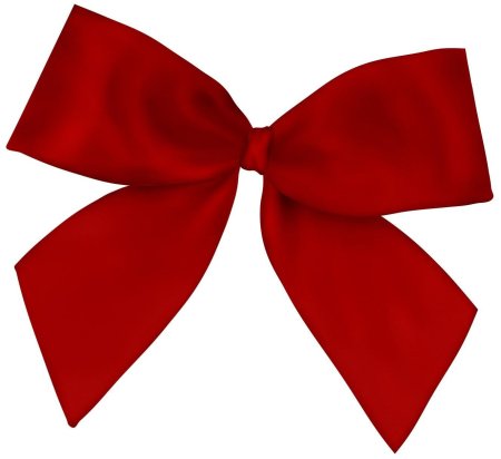 Бантик на белом фоне