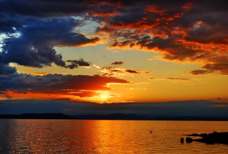 Оранжевый закат