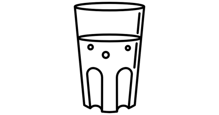 Стакан воды вектор