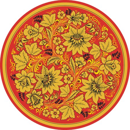 Золотая Хохломская роспись