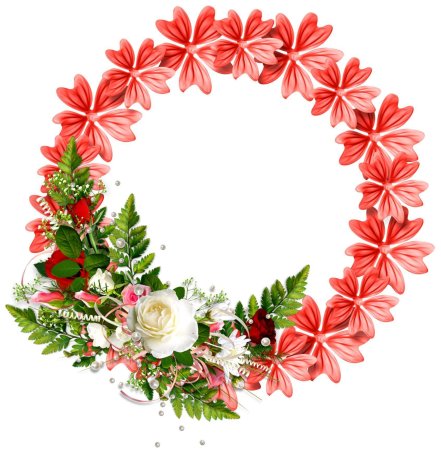 Красивый цветочный венок