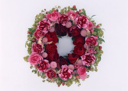 Венок из роз