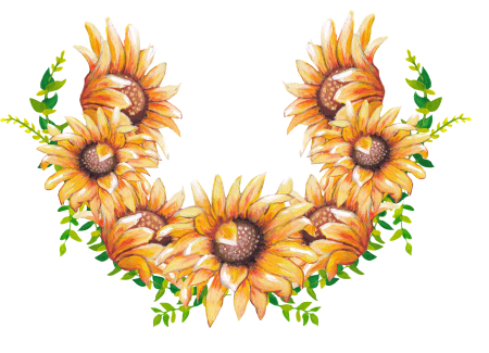 Орнамент из подсолнухов