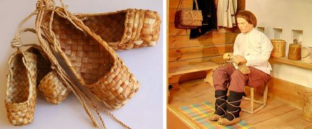 Чувашская обувь лапти