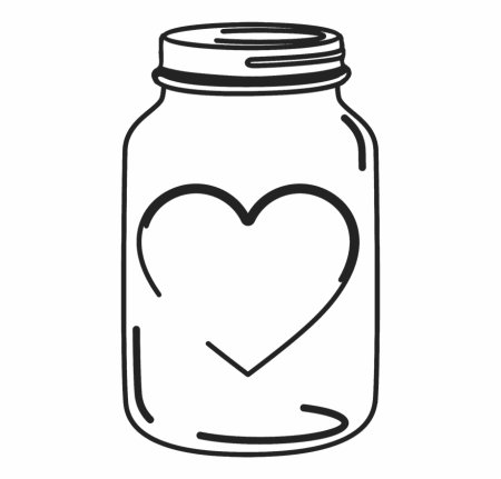 Шаблон банки для вырезания