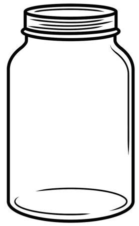 Банка для аппликации