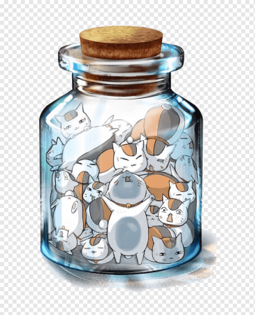 Кот в банке арт