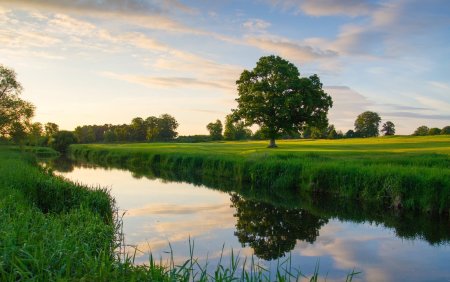 Пейзаж с речкой