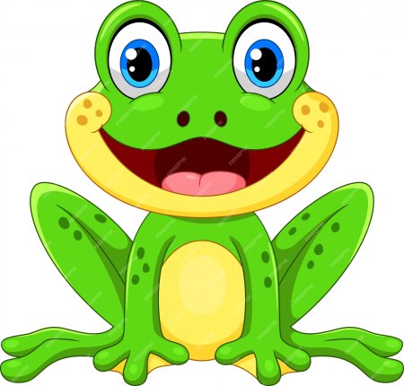 Лягушка мультяшная