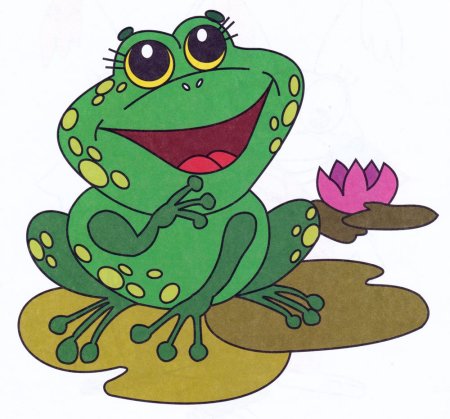 Лягушка улыбается