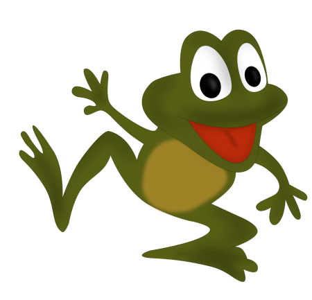 Лягушка на белом фоне