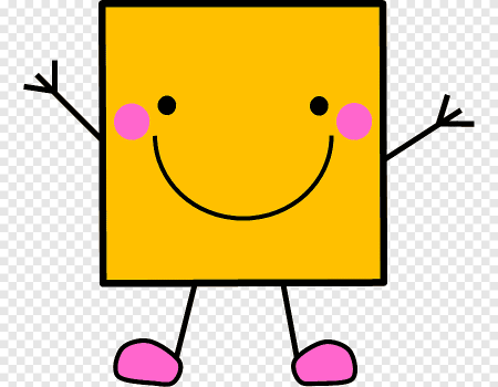 Квадрат мультяшный