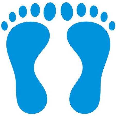 След ноги ребенка