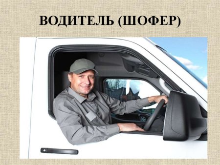 Водитель шофер