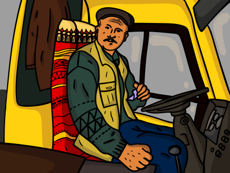 Нарисовать водителя