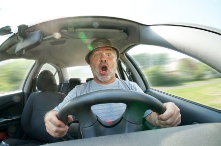 Смешной руль на авто