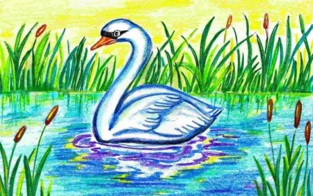 Мамин-Сибиряк приёмыш нарисовать лебедя