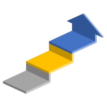 Ступеньки на прозрачном фоне