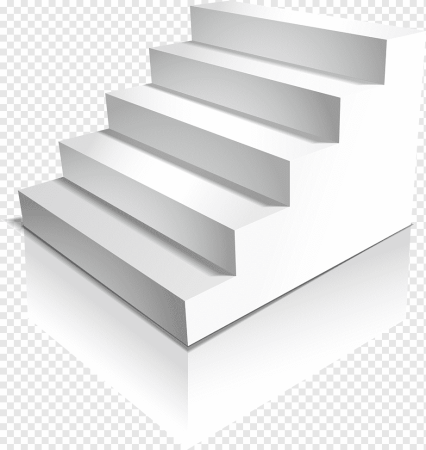 Ступеньки на белом фоне