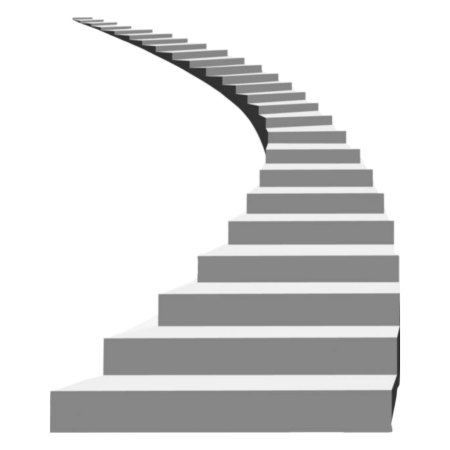Ступеньки на прозрачном фоне