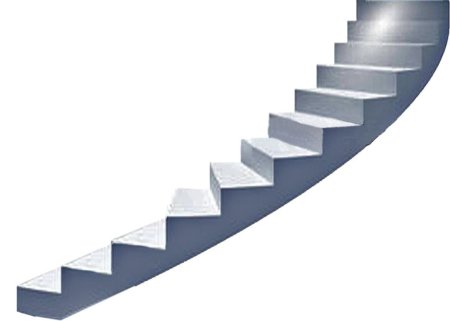 Лестница сбоку вектор