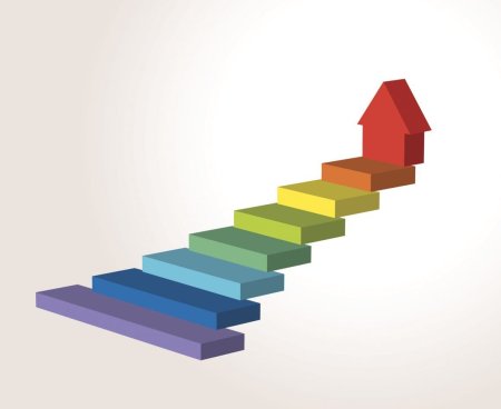 Разноцветная лесенка