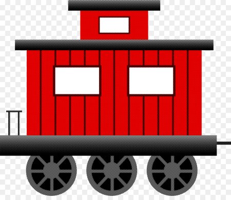 Вагон на прозрачном фоне