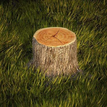 Пень 3д модель