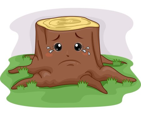 Пенек с лицом