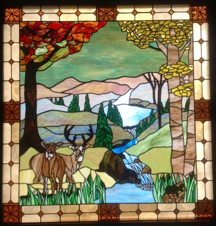 Витражи Тиффани природа