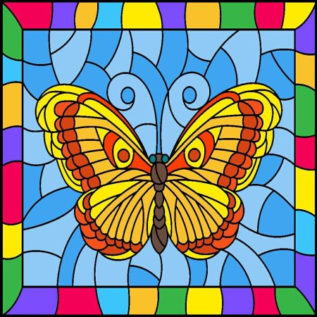 Витражи Раскрашенные